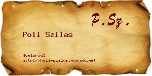 Poli Szilas névjegykártya